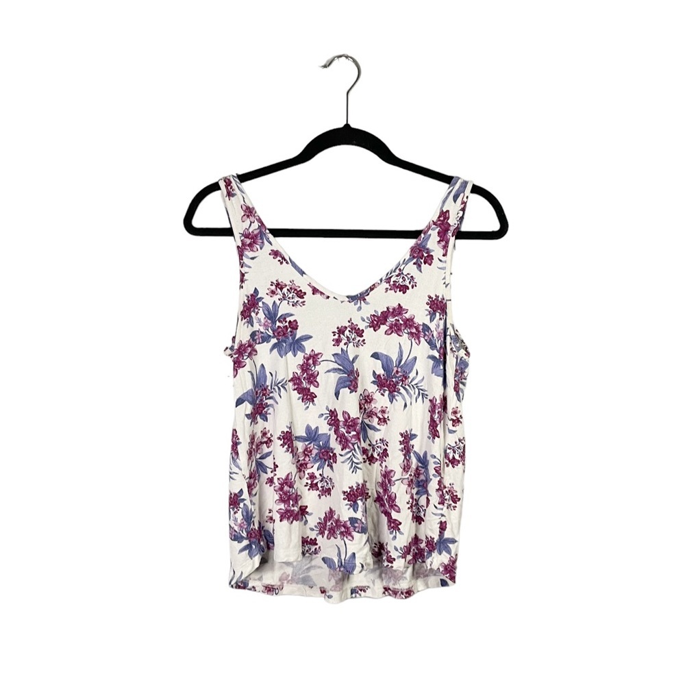 American Eagle Outfitters Soft & Sexy Crepe Floral Flowy Sleeveless Blouse Small - Picture 1 of 7